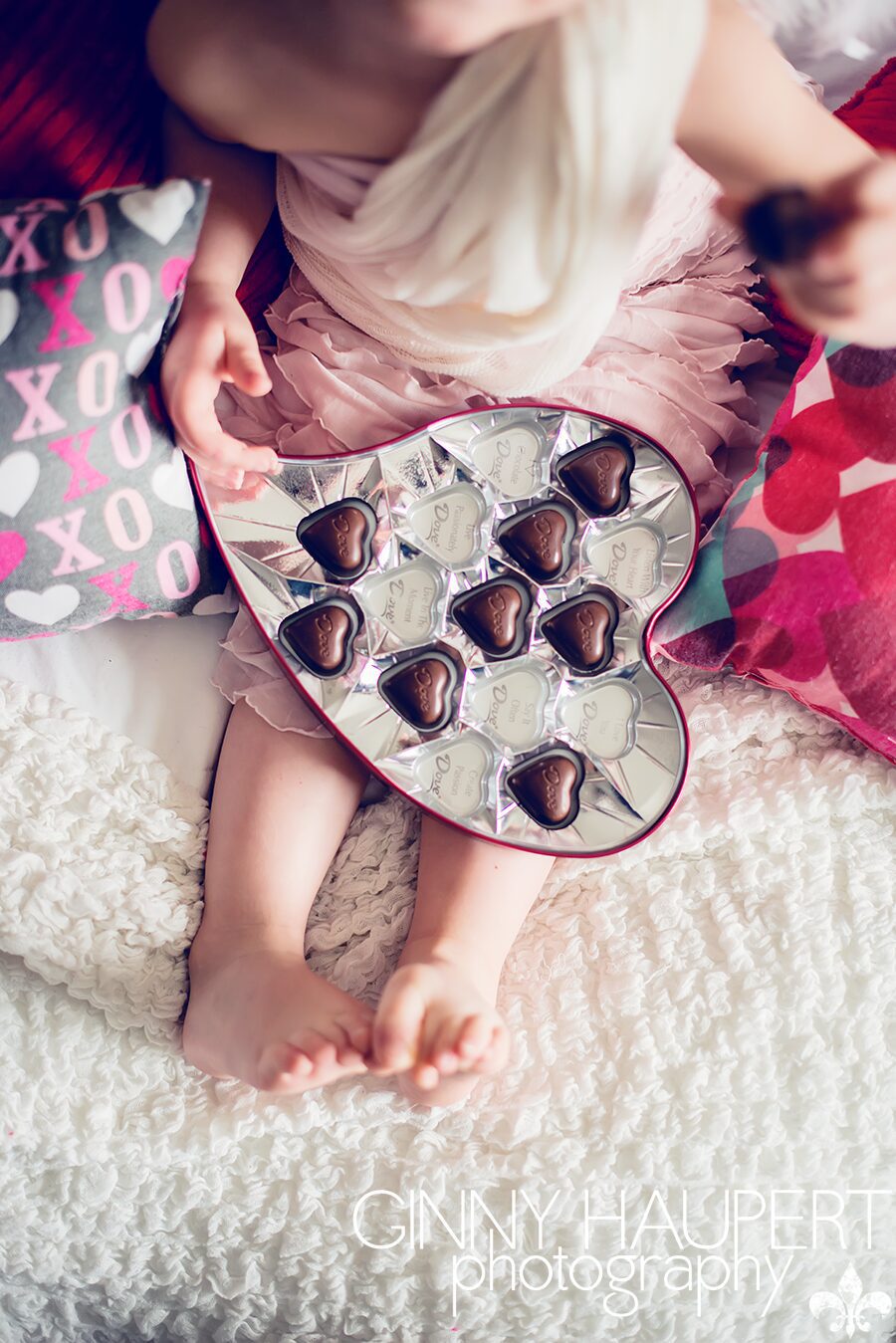 denver lifestyle photographer, dove candy, valentines day, chocolates, props ideas, cupid, mini sessions