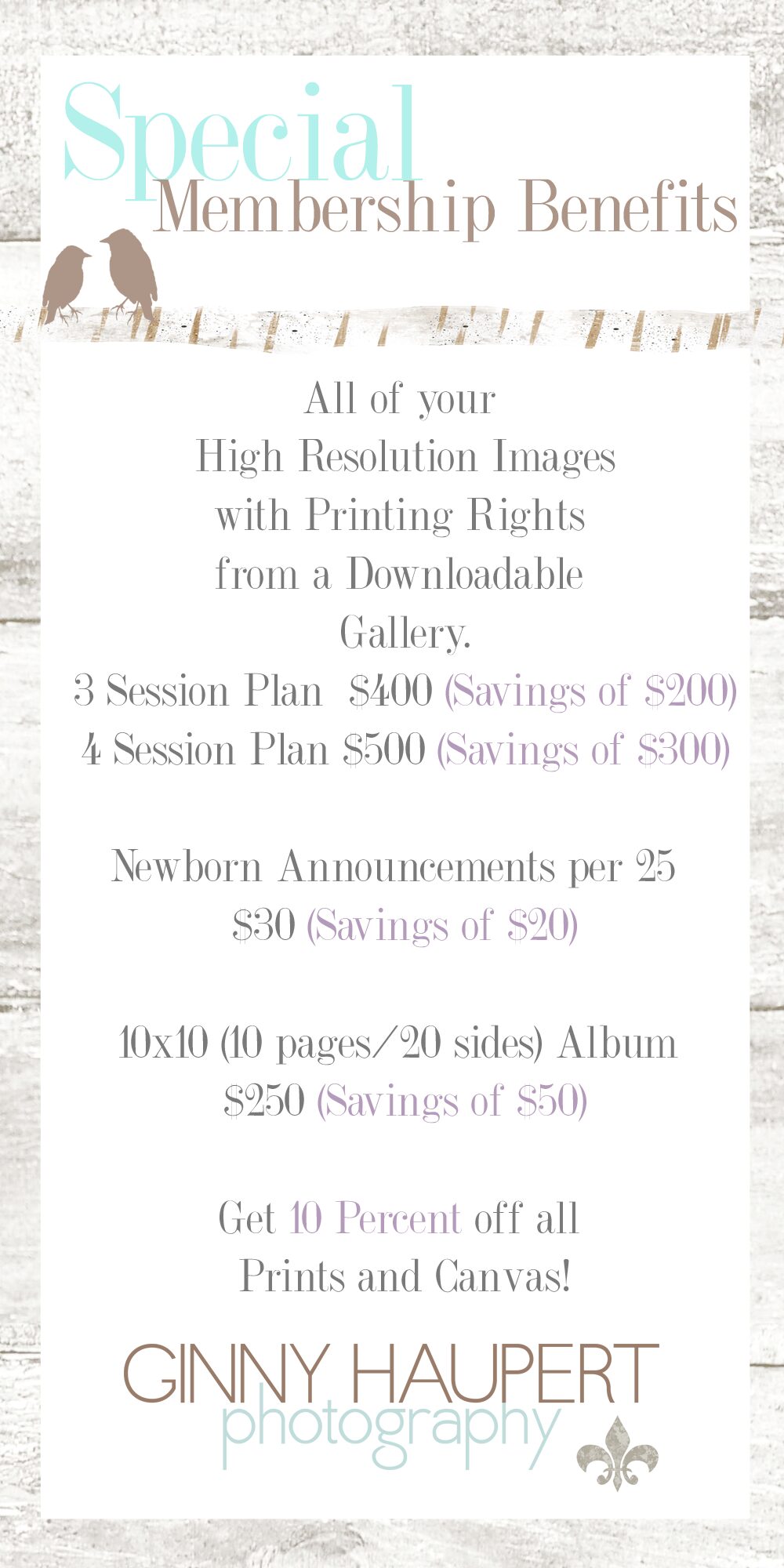 rack card membership plan back