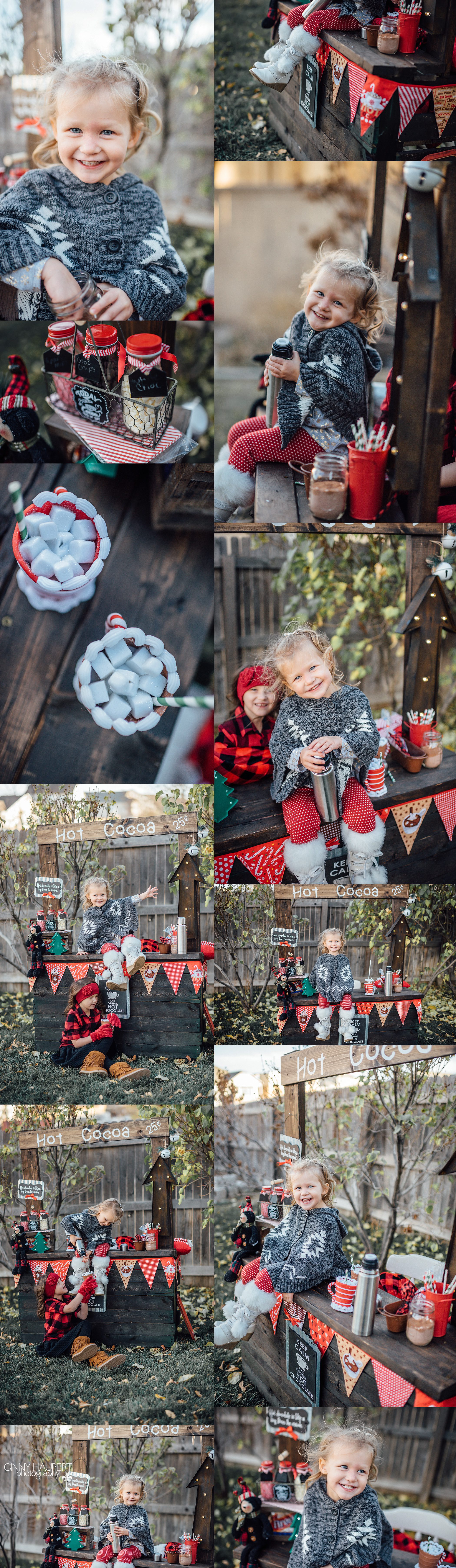 christmas mini sessions denver 2016,denver fall mini sessions,ginny haupert,ginny haupert photography,hot cocoa stand,rustic,shabby chic,