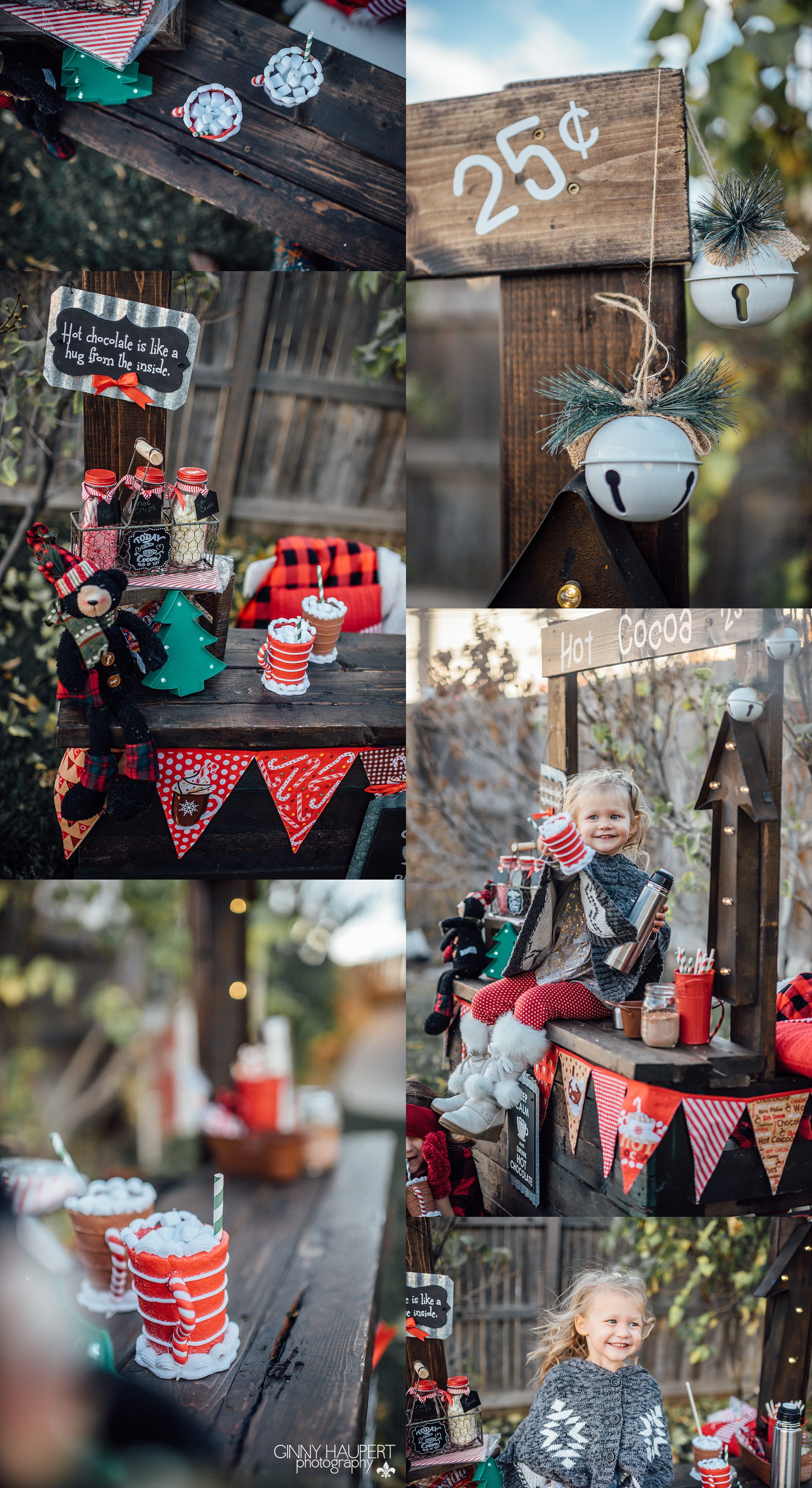 christmas mini sessions denver 2016,denver fall mini sessions,ginny haupert,ginny haupert photography,hot cocoa stand,rustic,shabby chic,