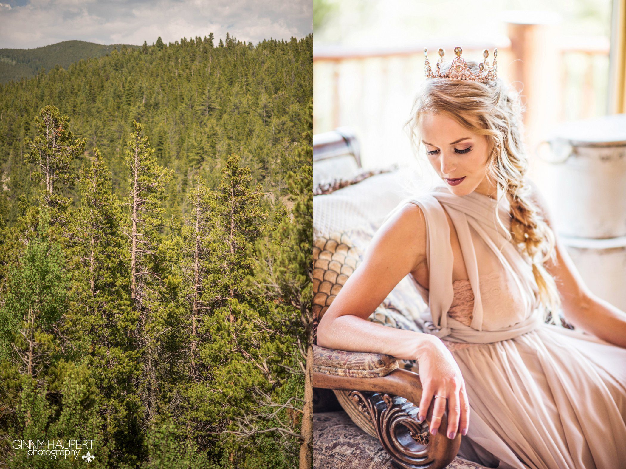 whimsical mountain beauty session