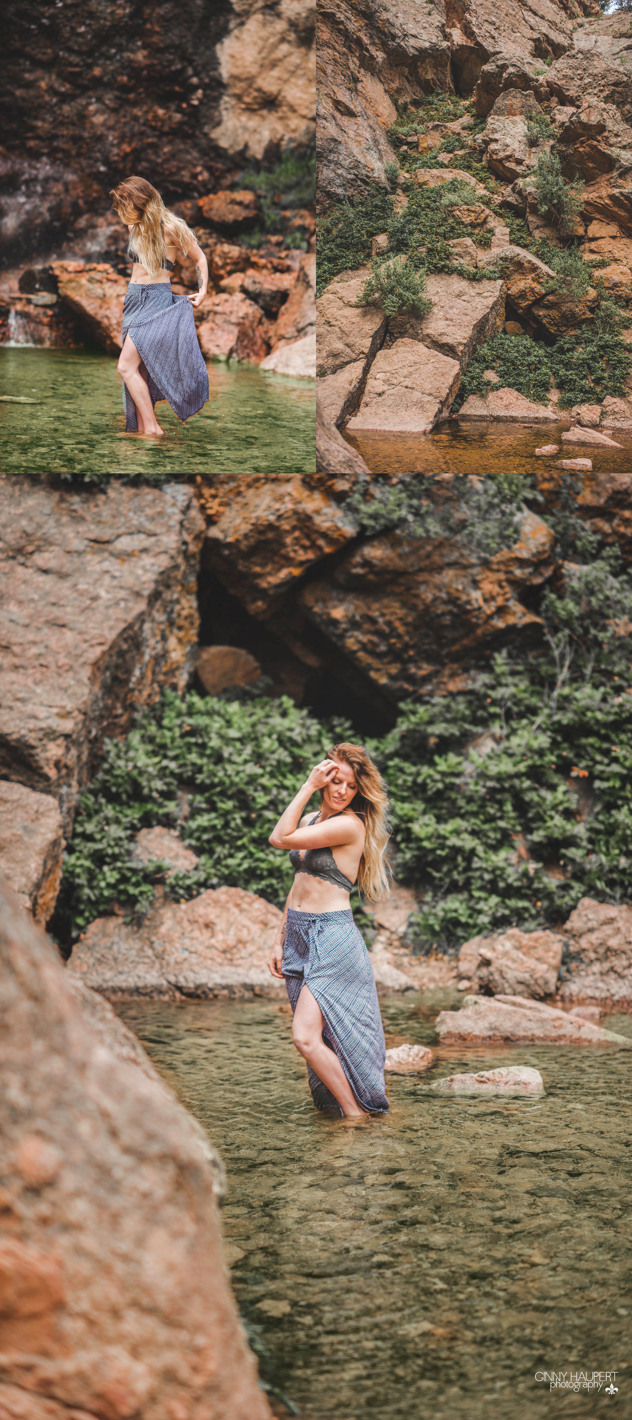 Colorado Waterfall Boudoir Sessoion
