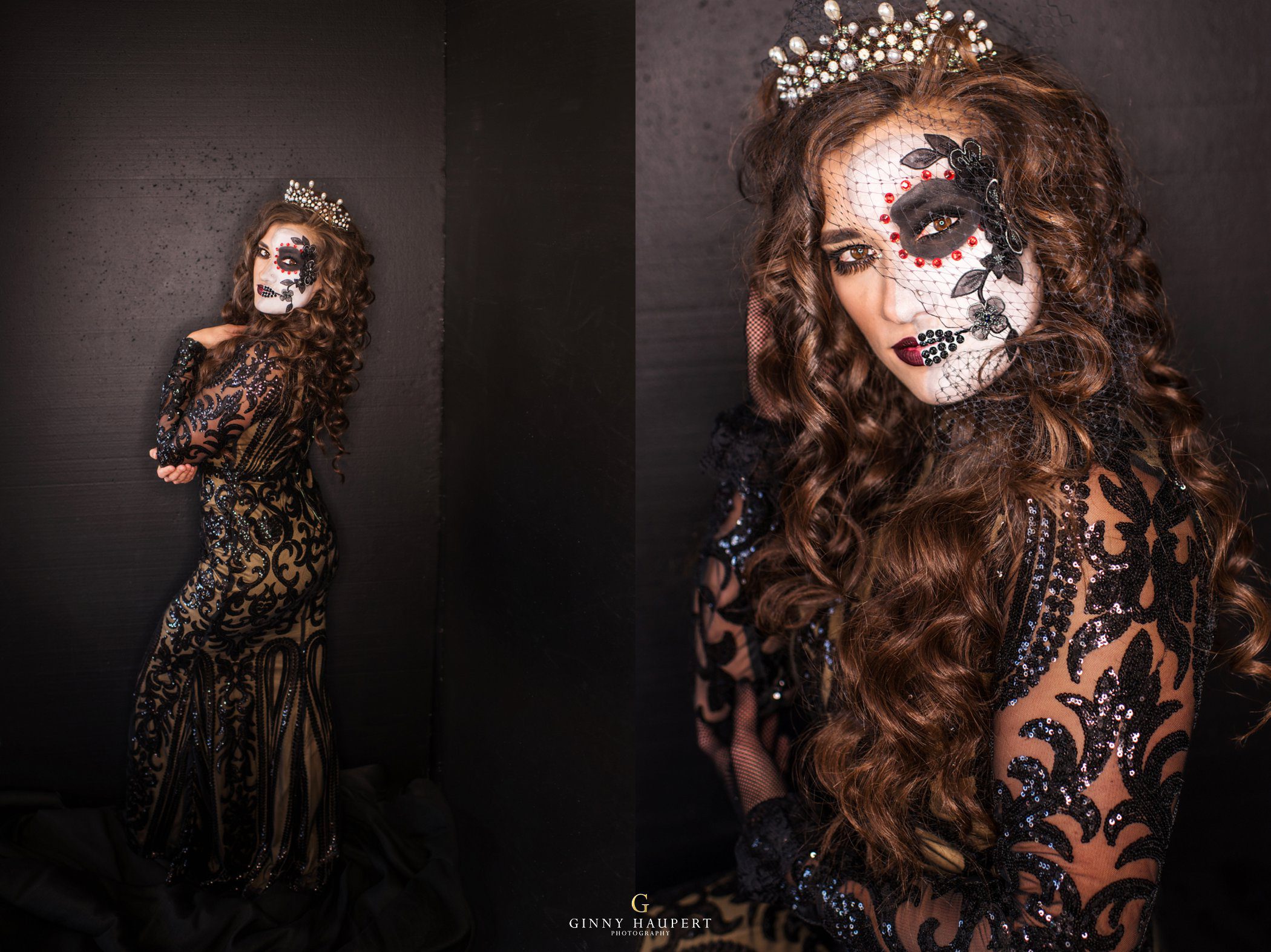 sugar skull halloween makeup