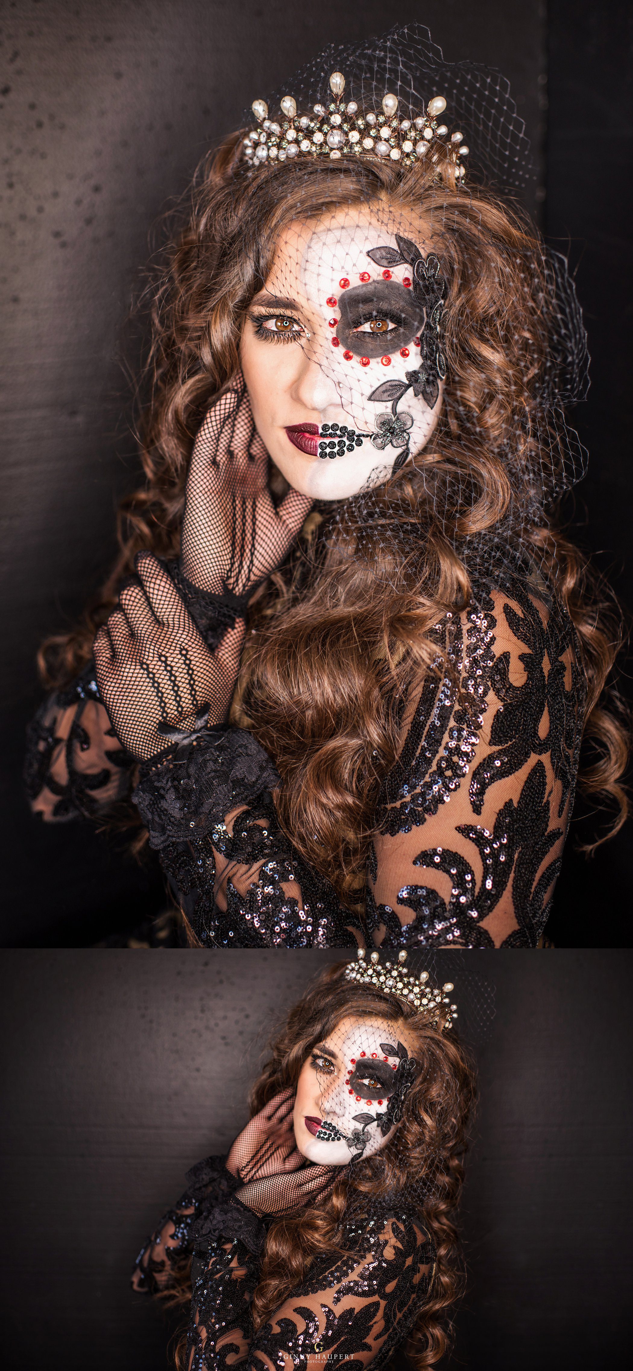 sugar skull halloween makeup