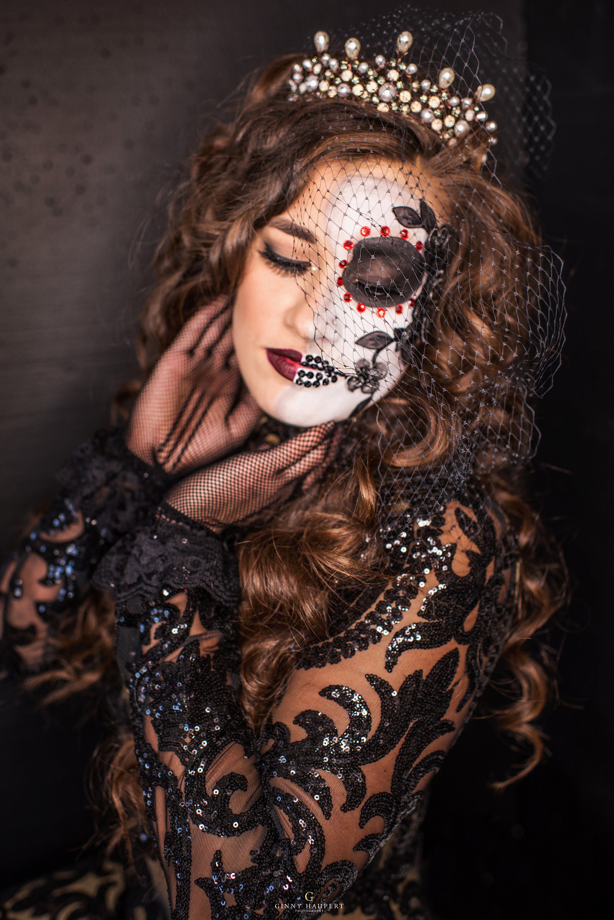 sugar skull halloween makeup