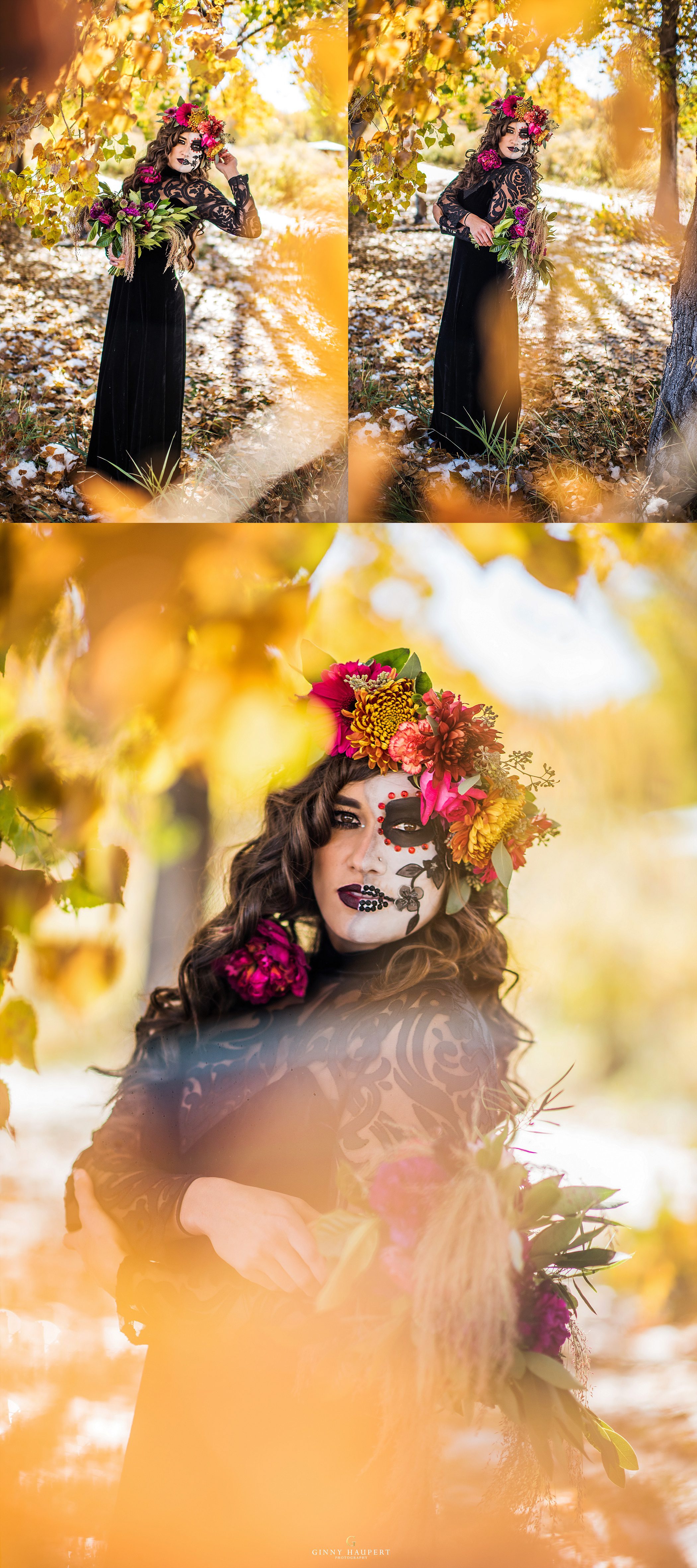 sugar skull photoshoot makeup