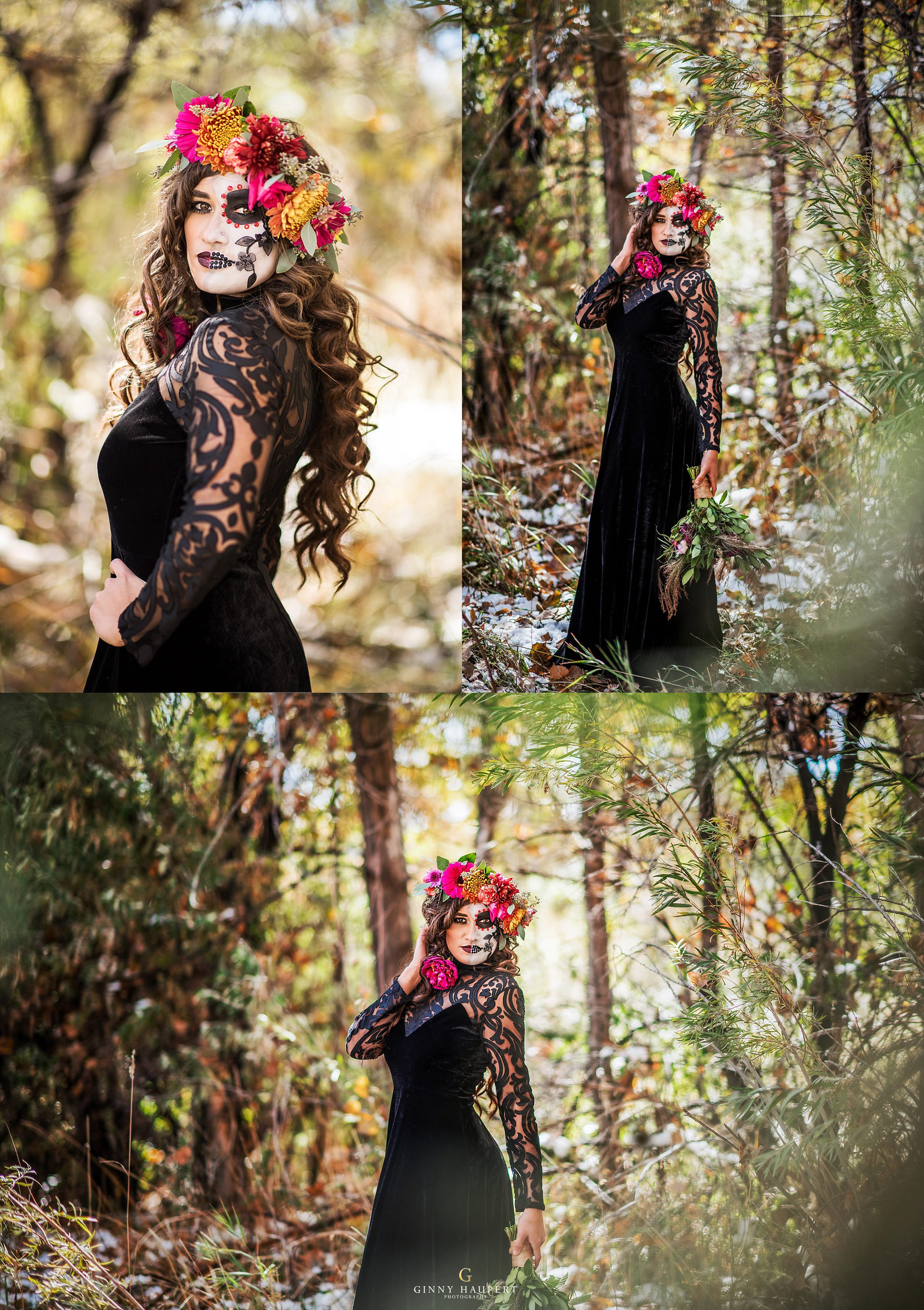 sugar skull photoshoot makeup
