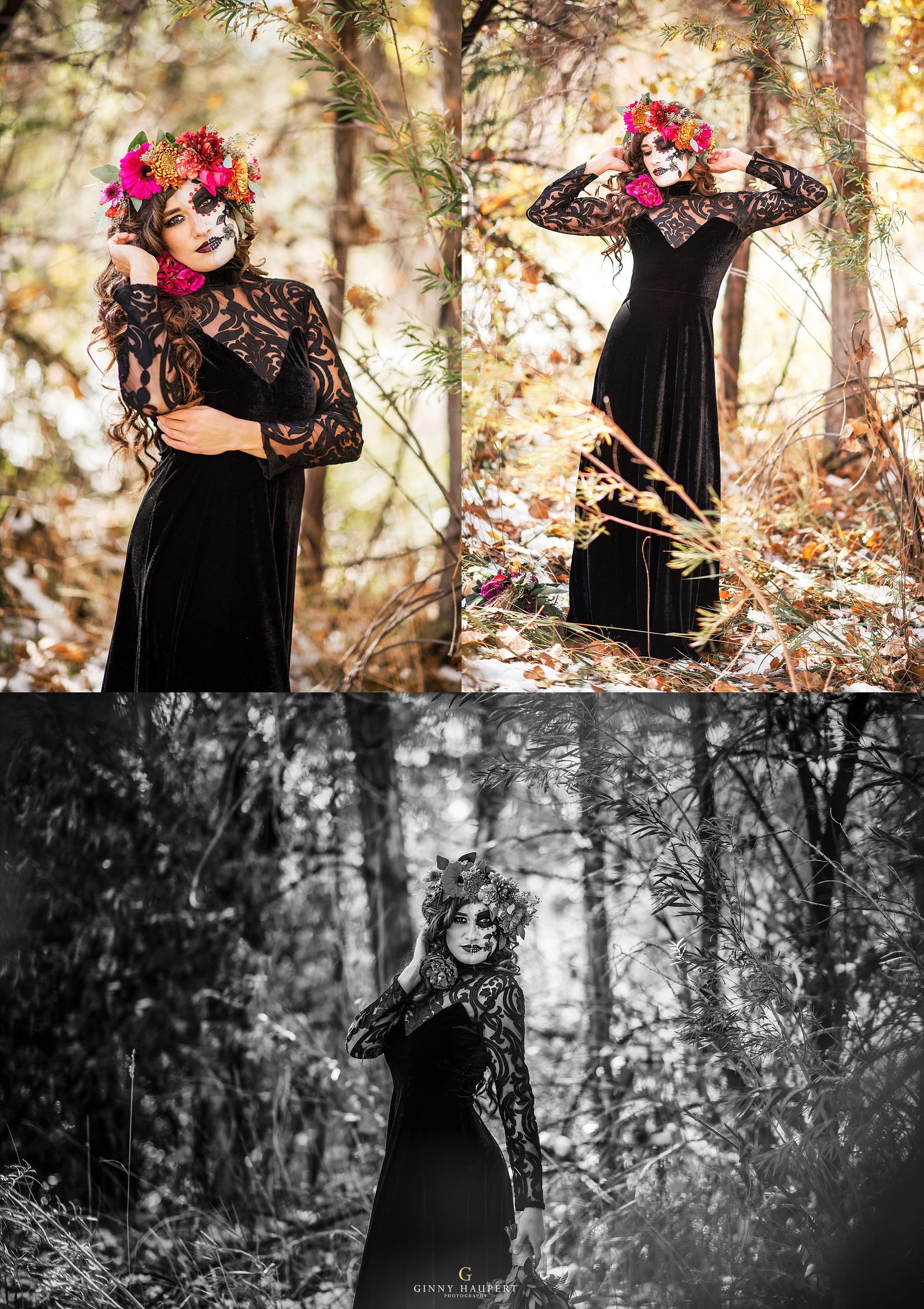 sugar skull photoshoot makeup