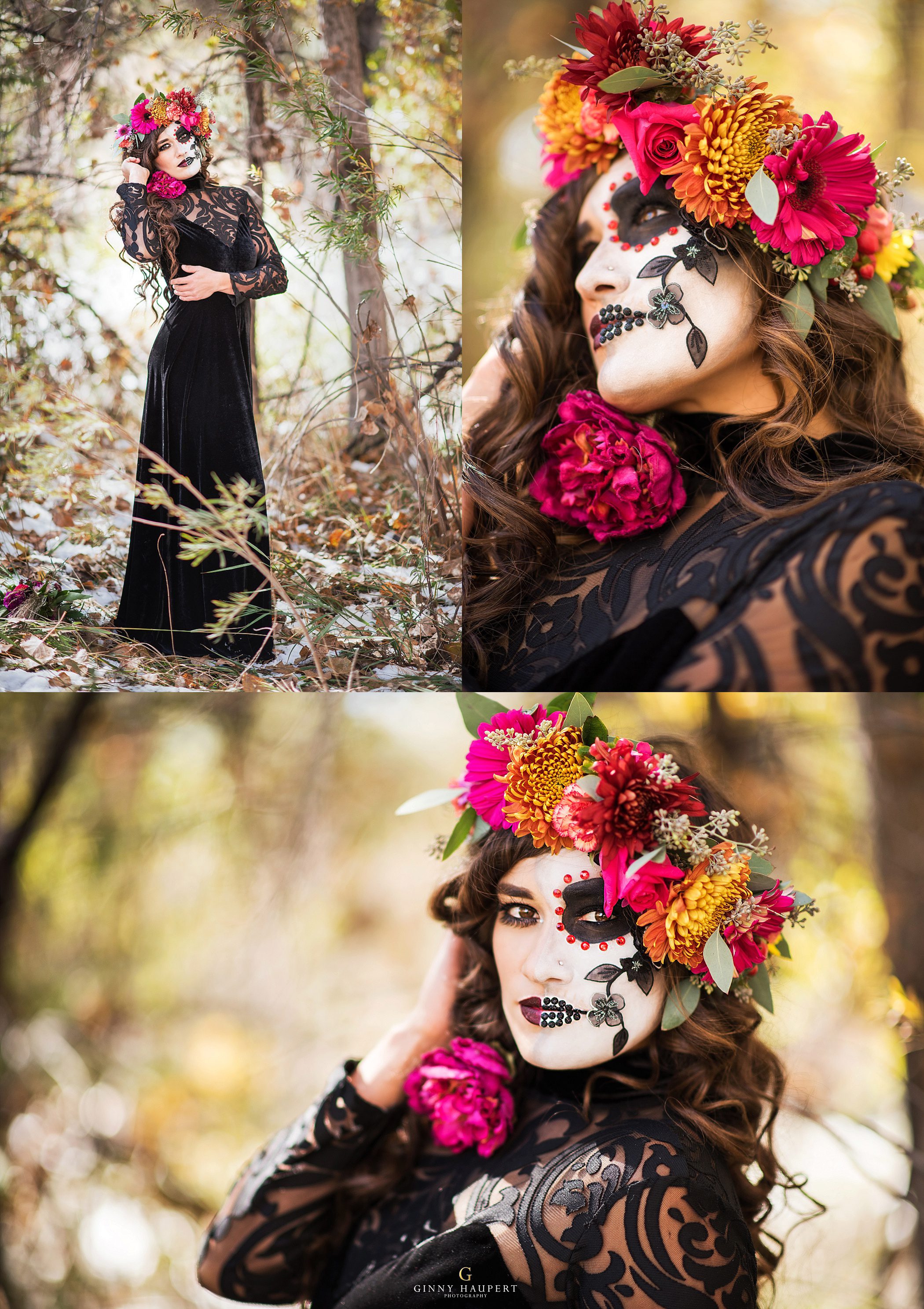 sugar skull photoshoot makeup