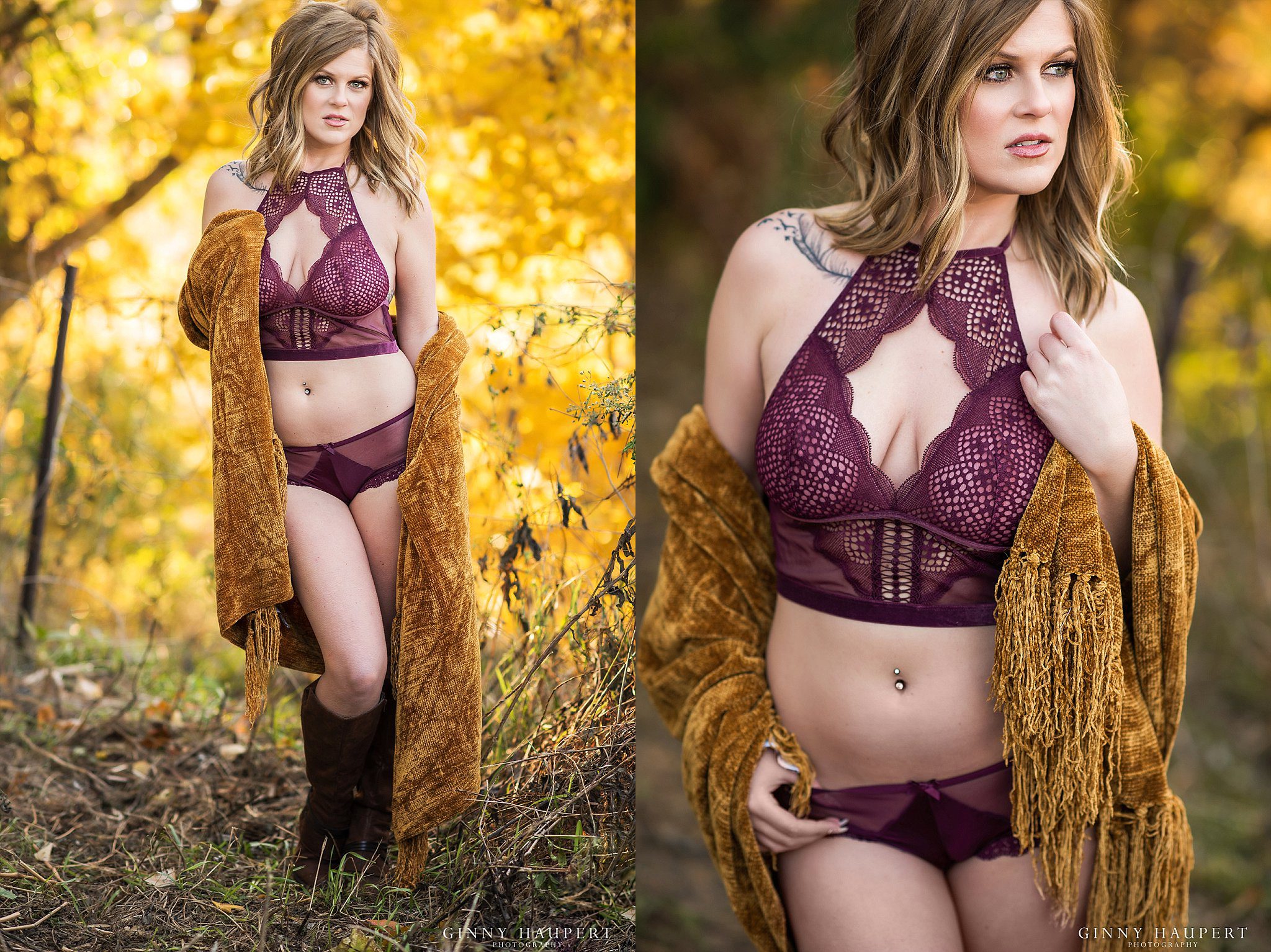 romantic outdoor boudoir, denver, colorado, best, top, glamour, makeover, fall, autumn, country, cozy
