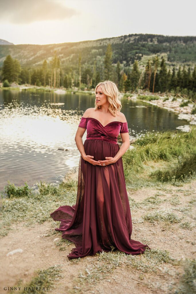 best places for a maternity shoot in Colorado, estes park, rmnp, rocky mountain national park