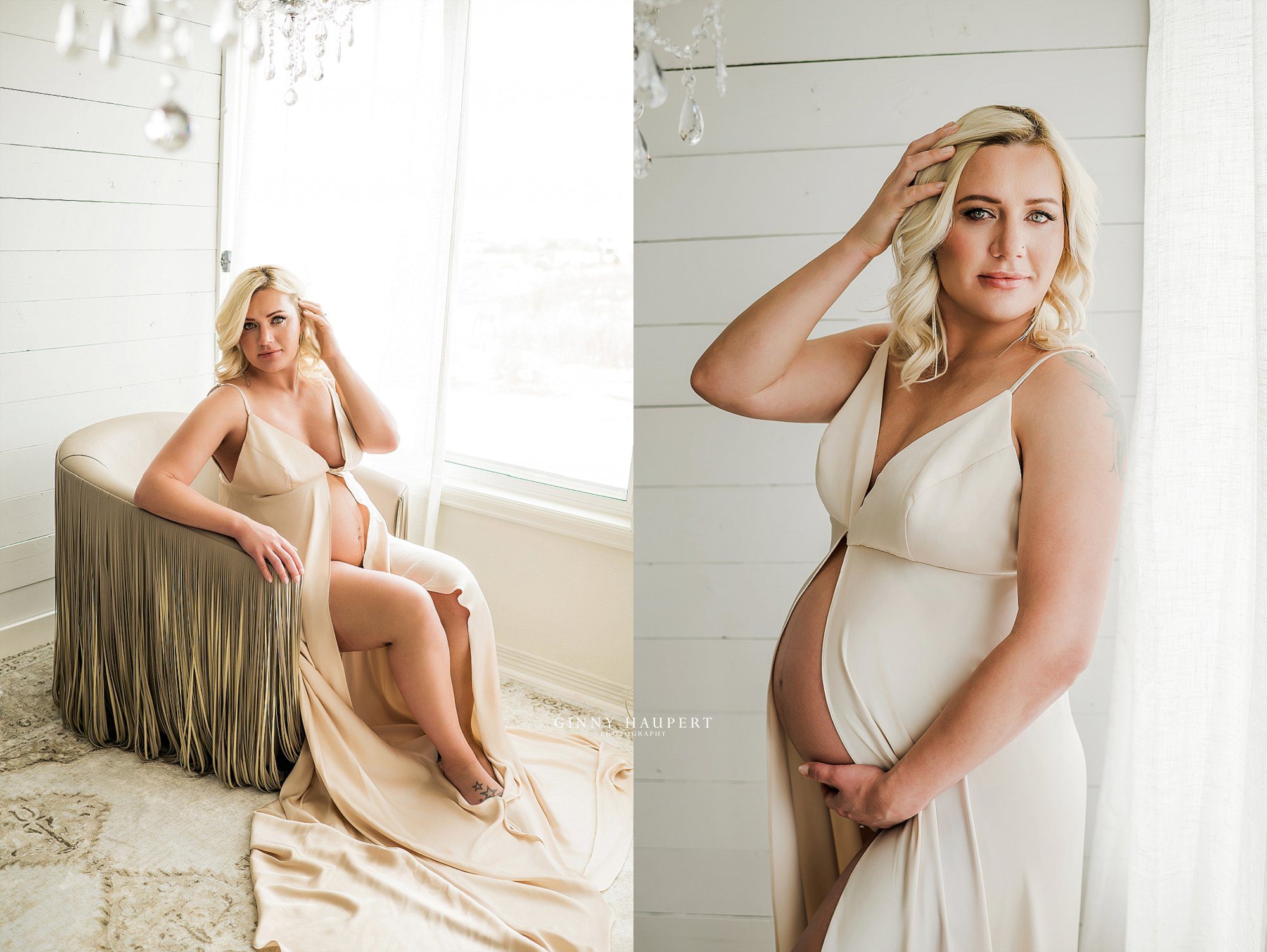 holiday maternity photoshoot