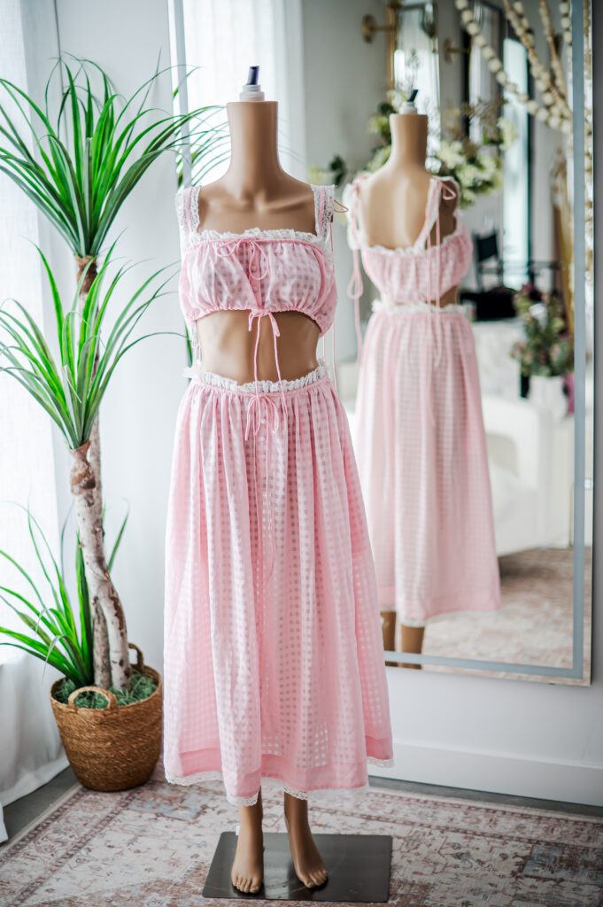 For Love and Lemons Gingham Plaid Sundress (M)