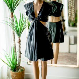 Jason Wu Black Twist front Short dress