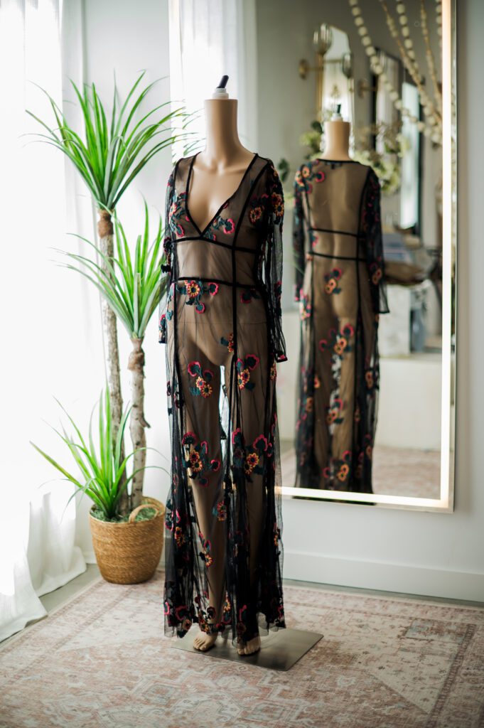 Sheer long black for love and lemons dress (L)