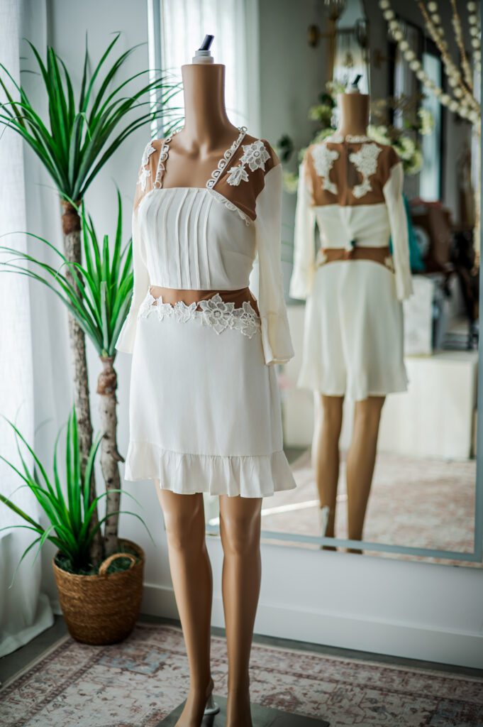 For Love and Lemons Boho Long Sleeve White Dress (L)