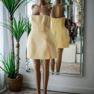 Oh Polly Satin Strapless mini (10)