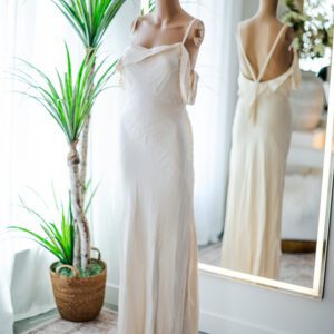 For Love and Lemons Cream Slip Dress (XS)