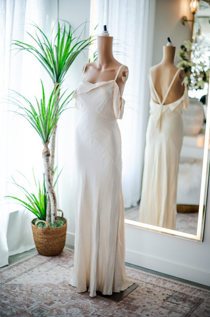 For Love and Lemons Cream Slip Dress (XS)