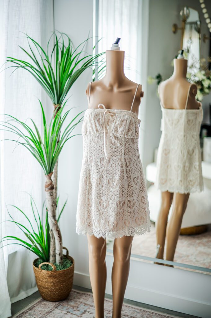 For Love and Lemons Lace Heart Sundress (L)