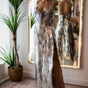 Metallic Shard Gown (S-M)