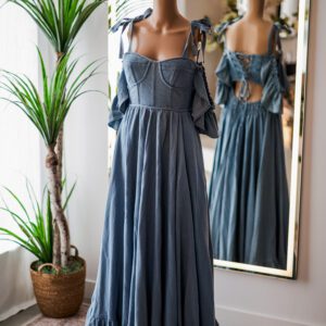 Reclaimation Denium Country Corset Dress (S-L)