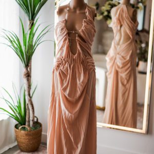 Peach Wet Dress (M-L)