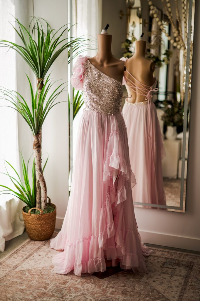 Mac Duggal Flowy Pink One Shoulder Gown (6)