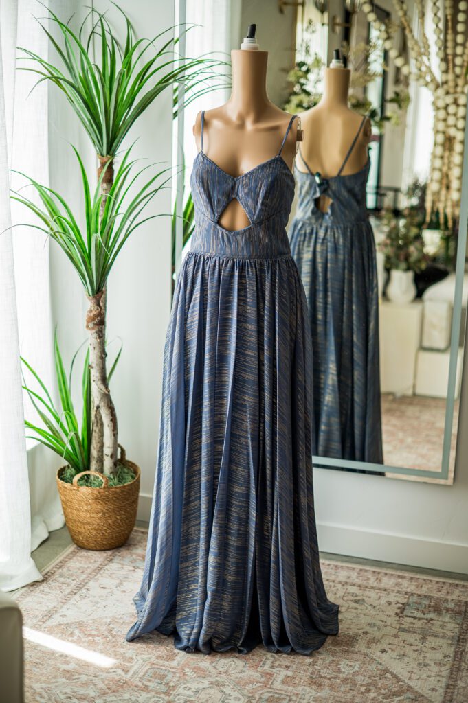 Mac Duggal Blue-Gold Dress-8