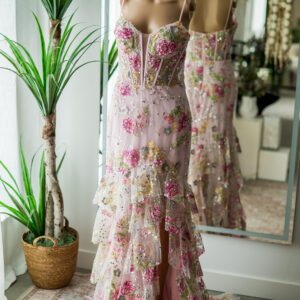 Jovani Spring Floral Formal Gown-8 & 10