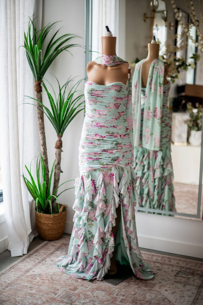 Jovani Sea Green Floral Mermaid Gown-8