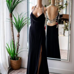 Mac Duggal Black Backless Sexy Gown-8