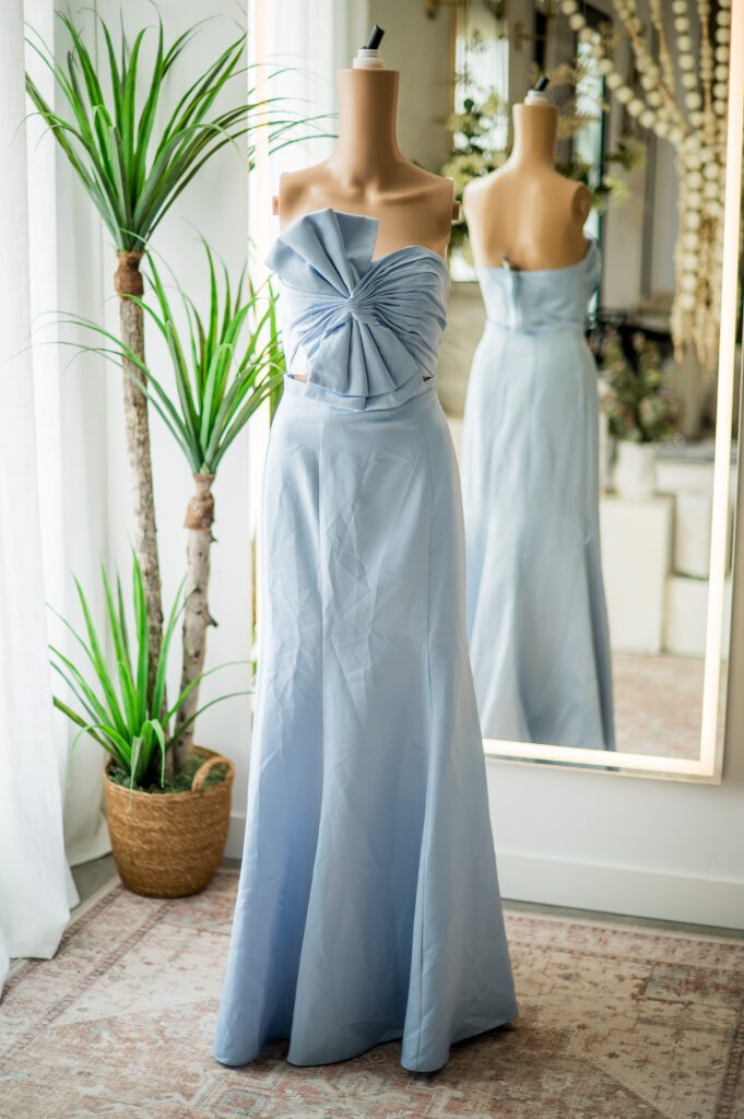 Mac Duggal Dusty Blue 2 Piece Gown-2