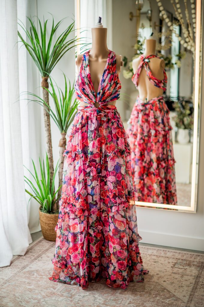 Mac Duggal Pink Floral Multi-10
